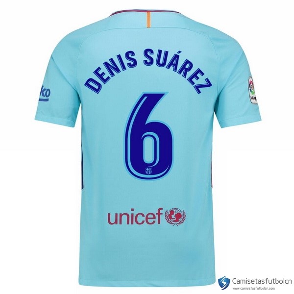 Camiseta Barcelona Segunda equipo Denis Suarez 2017-18